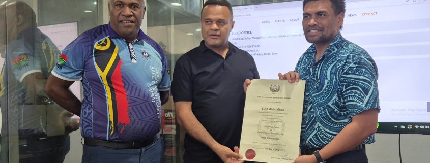 lloyd fikiasi receives certificate